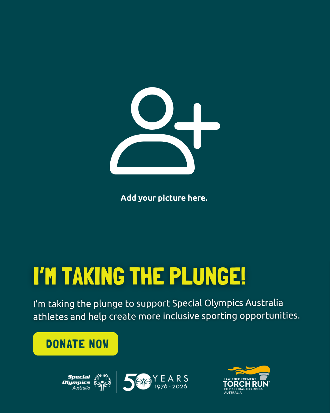 Polar Plunge Editable Canva Social Tile